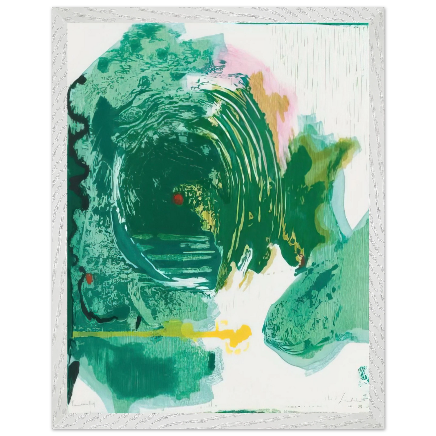 Helen Frankenthaler - Radius - 1993 Wall art - A1 (59.4 x 84.1  cm) - Premium Wooden Framed Poster With Fine Art Paper - Wood frame