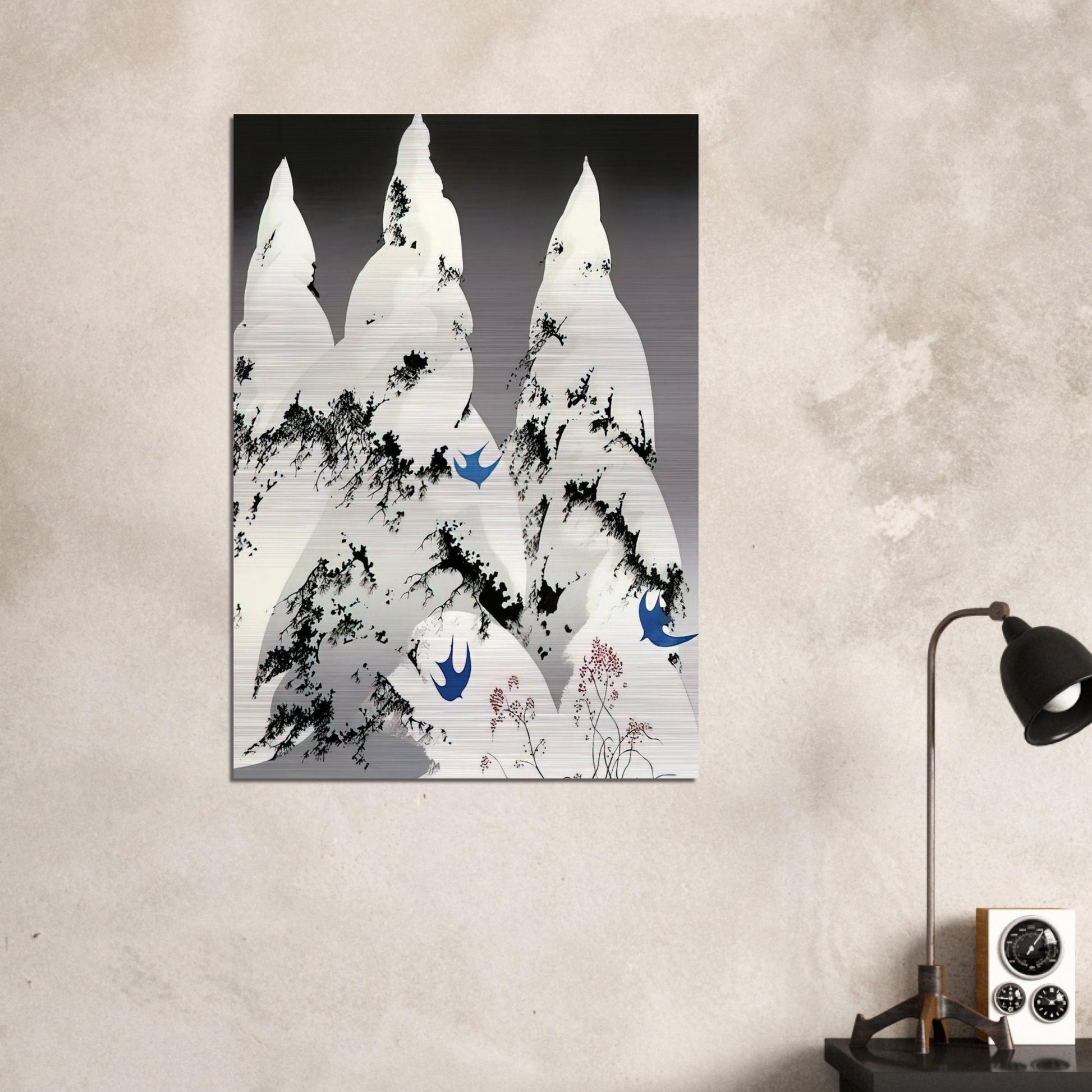 Winter Pine - Eyvind Earle Brushed Aluminum Print - 70x100 cm / 28x40 inches | Eyvind Earle Aluminum Print | Eyvind Earle Prints