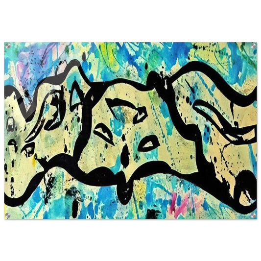 Untitled  Variant F  - Sam Francis Acrylic Print - 70x100 cm / 28x40″ inches | Sam Francis Wall Art | Sam Francis Prints