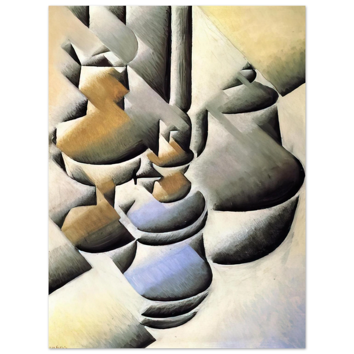 Juan Gris - STILL LIFE WITH OIL LAMP 1912  75x100 cm / 30x40inches Fine Art Poster