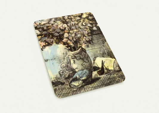 Honesty in a Vase By Vincent van Gogh Pack of 10 Post Cards | Vincent van Gogh Post Cards | A6 (10.5 x 14.8 cm) - 4.1 x 5.8 inches
