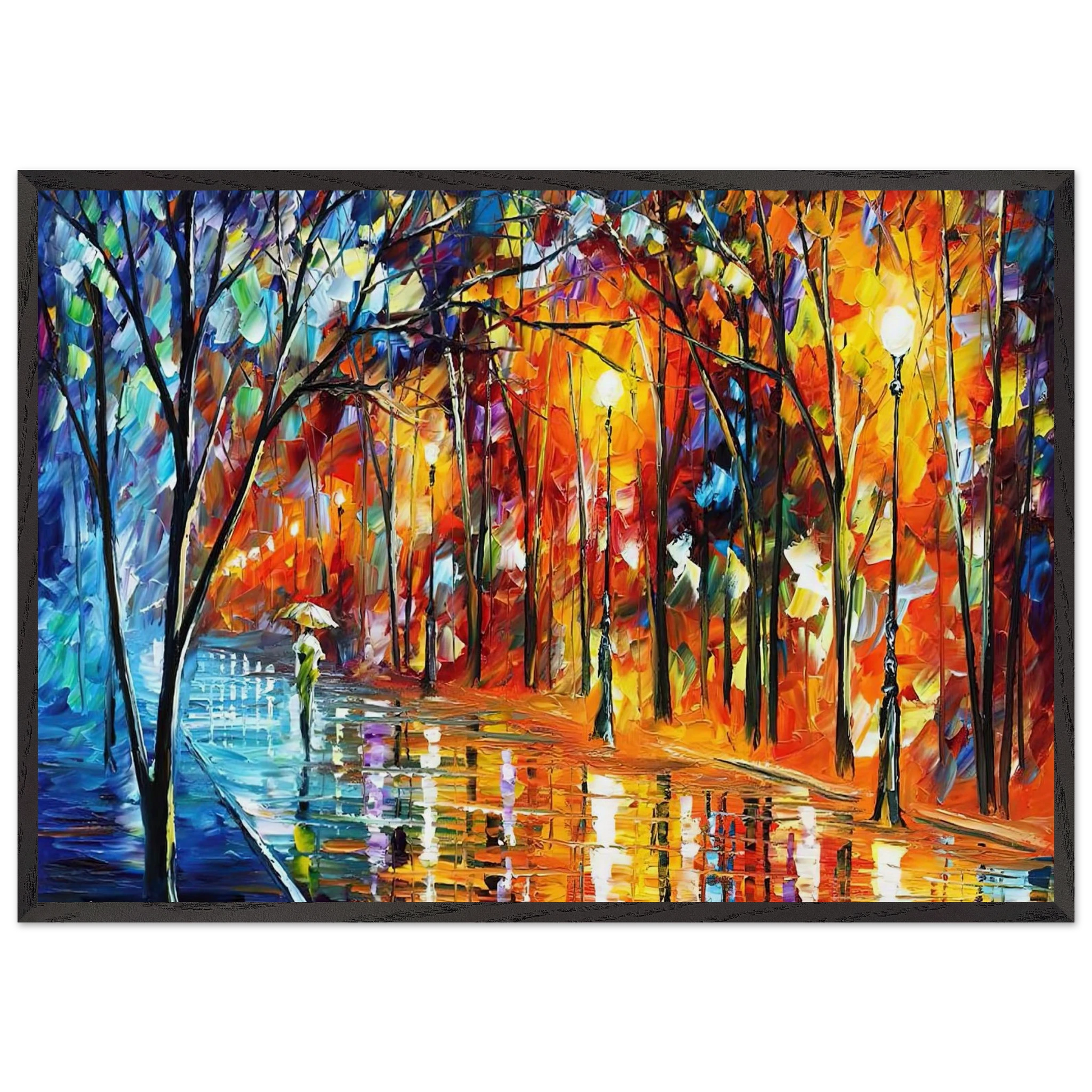 Leonid Afremov N1 - Leonid Afremov Framed Art Print – Black Wooden Frame - Default Title - -Framed Art Print