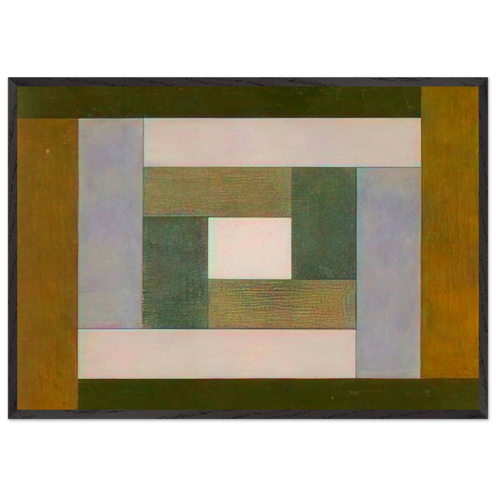 Etudes Bauhaus A - 1929 - Victor Vasarely 70x100 cm / 28x40 inches Framed Art Print – Black Wooden Frame