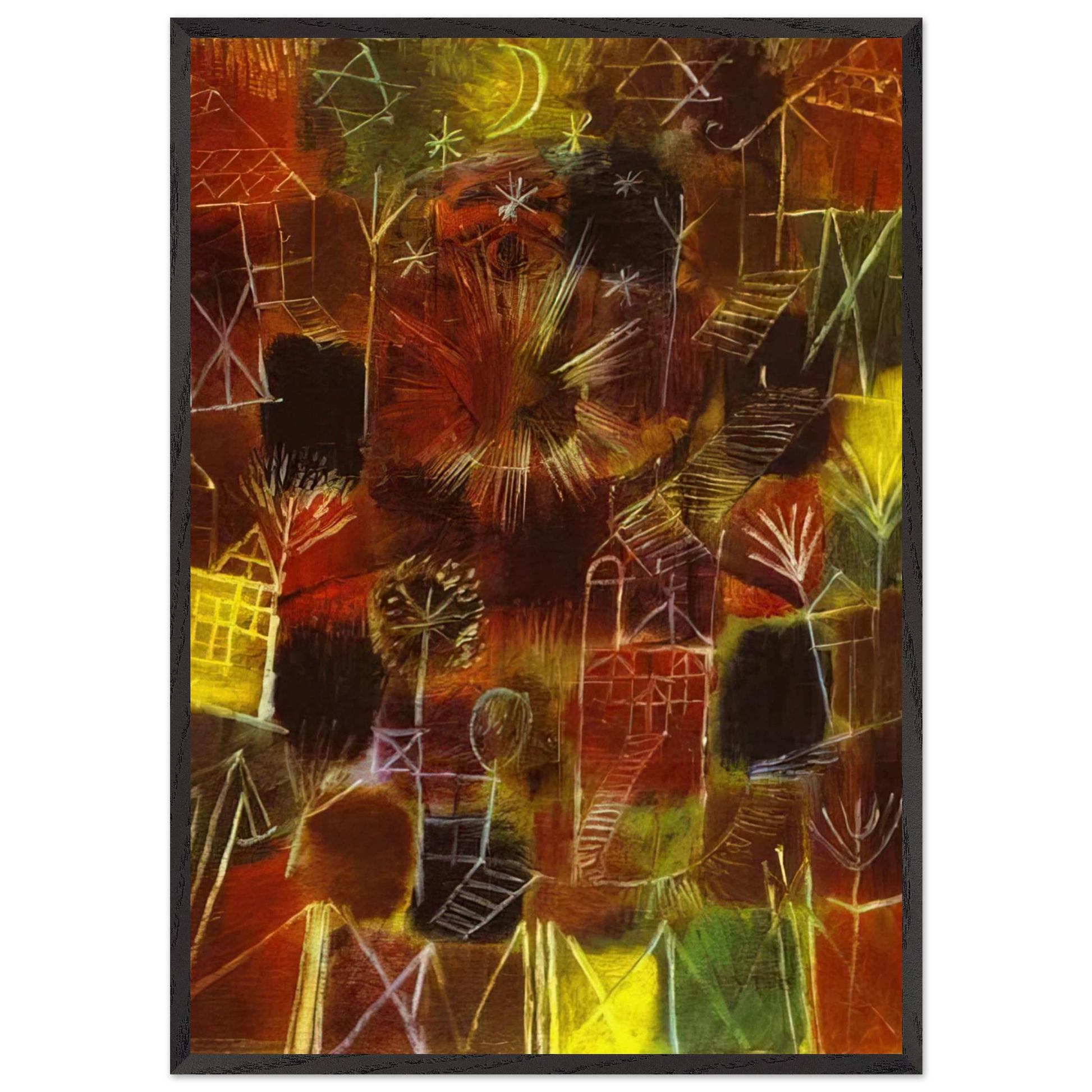 COSMIC COMPOSITION 1919 - Paul Klee Framed Art Print – Black Wooden Frame - Default Title - -Framed Art Print