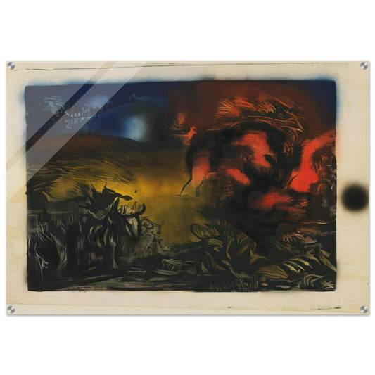 LANDSCAPE WITH STEER 1937 - Jackson Pollock Acrylic Print - 70x100 cm / 28x40″ inches