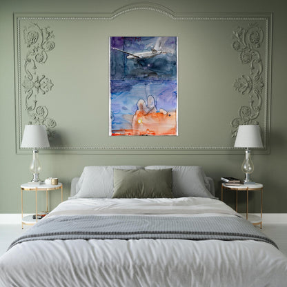 AURORA 2013 - Anselm Kiefer Brushed Aluminum Print - 70x100 cm / 28x40 inches | Anselm Kiefer Aluminum Print | Anselm Kiefer Prints