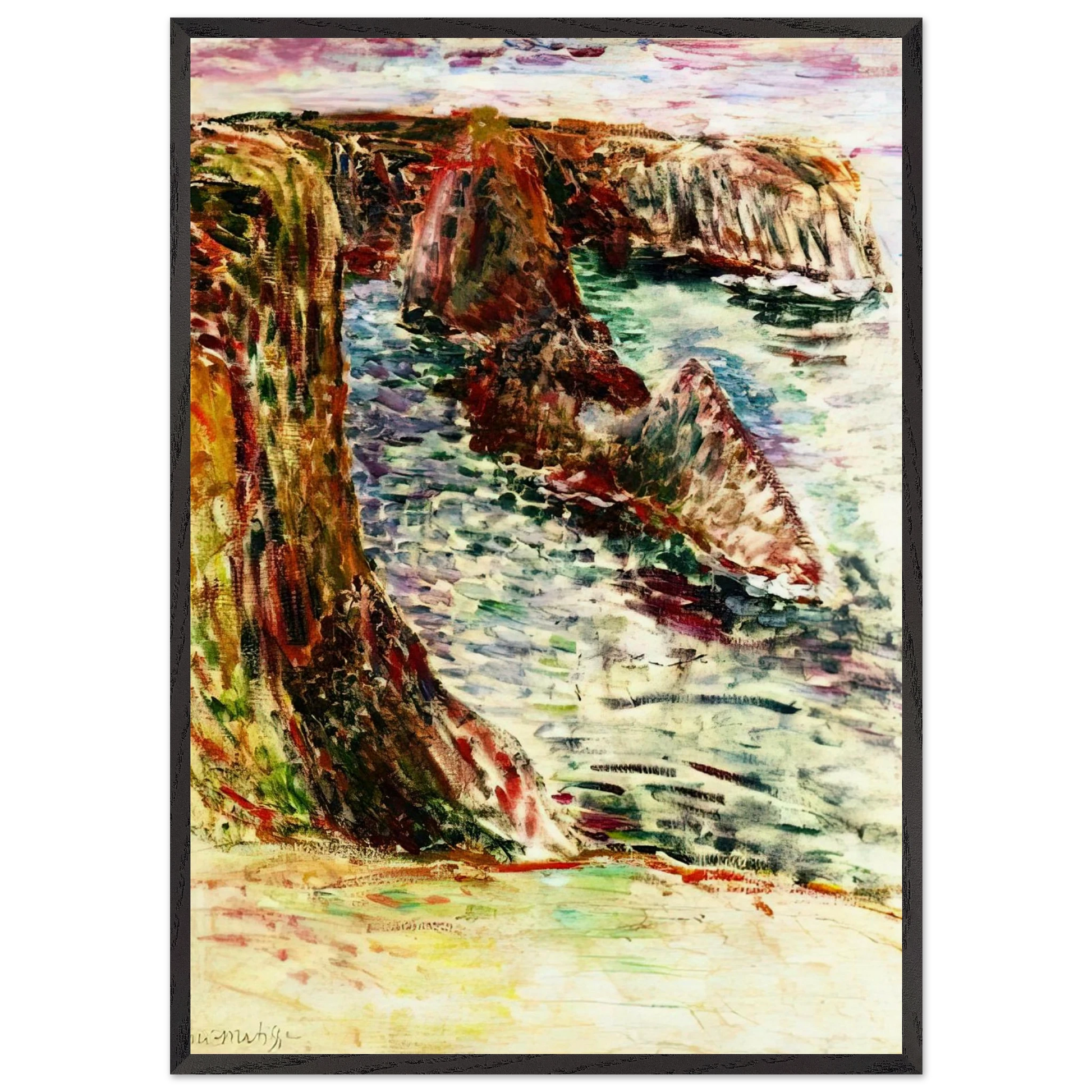 BELLE ILE EN MER 1897 - Henri Matisse Framed Art Print – Black Wooden Frame - Default Title - -Framed Art Print