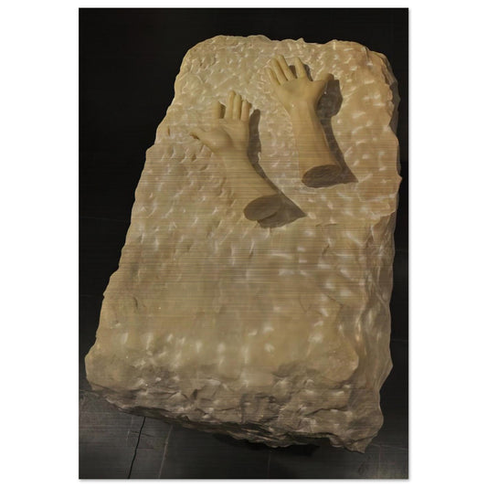 DISEMBODIED HANDS 1990 - Louise Bourgeois Brushed Aluminum Print - 70x100 cm / 28x40 inches | Louise Bourgeois Aluminum Print | Louise Bourgeois Prints