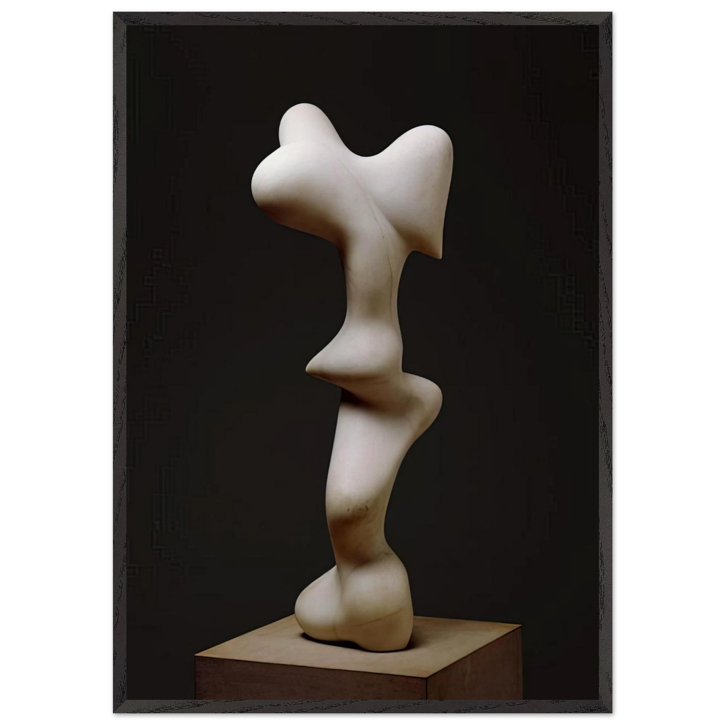 Growth N1 - Jean Arp Framed Art Print – Black Wooden Frame - Default Title - -Framed Art Print