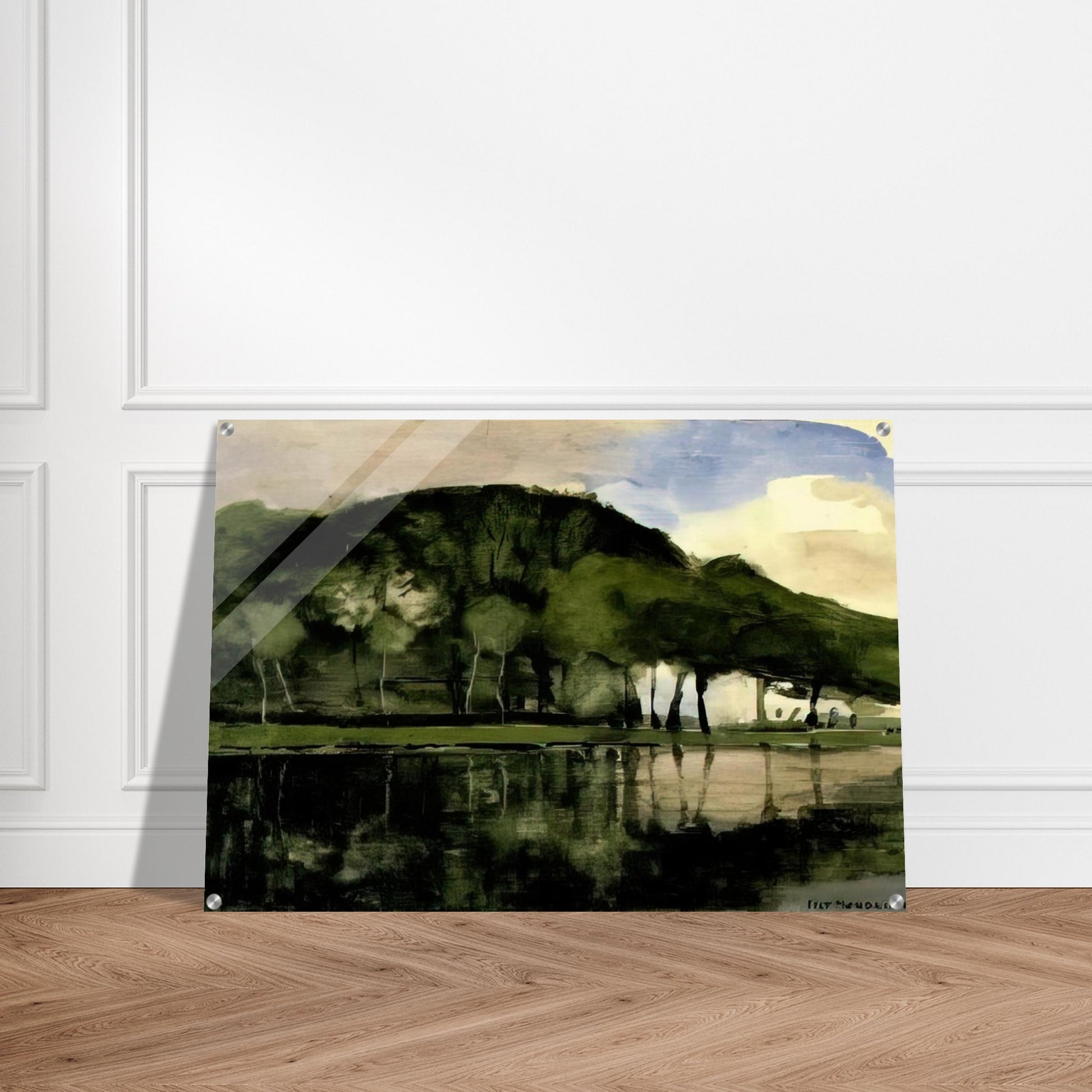 Along the Amstel - Piet Mondrian Acrylic Print - 70x100 cm / 28x40″ inches | Piet Mondrian Wall Art | Piet Mondrian Prints