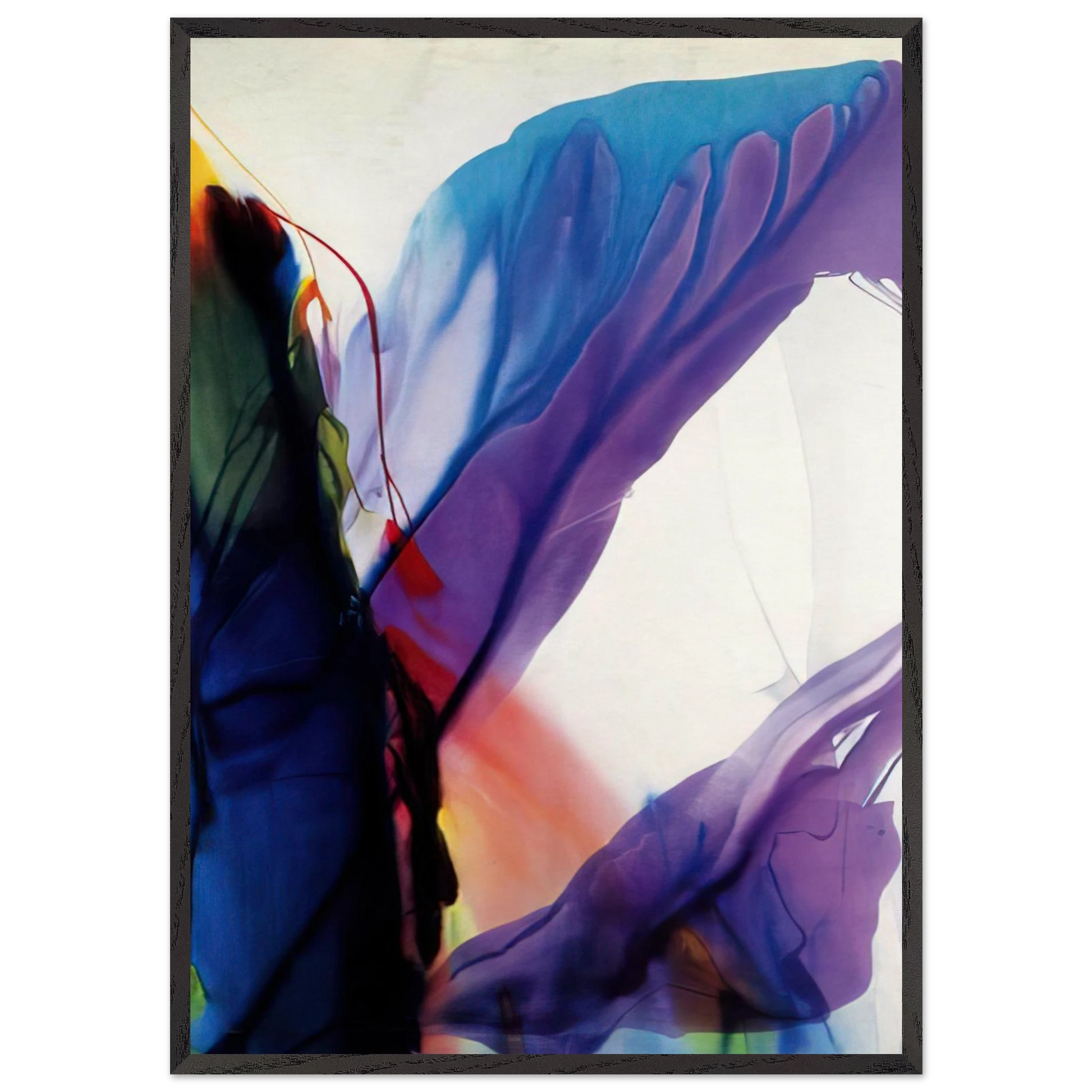 Phenomena Yonder Near - 1964 - Paul Jenkins Framed Art Print – Black Wooden Frame - Default Title - -Framed Art Print