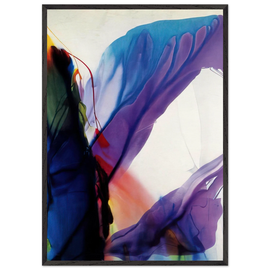 Phenomena Yonder Near - 1964 - Paul Jenkins Framed Art Print – Black Wooden Frame - Default Title - -Framed Art Print