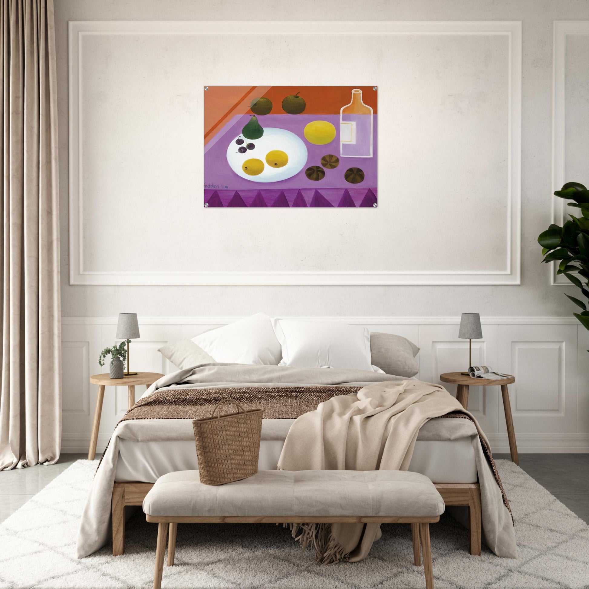 Fruit - 2009 - Mary Fedden Acrylic Print - 70x100 cm / 28x40″ inches | Mary Fedden Wall Art | Mary Fedden Prints