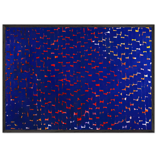 EVENING GLOW 1972 - Alma Woodsey Thomas Framed Art Print – Black Wooden Frame - Default Title - -Framed Art Print