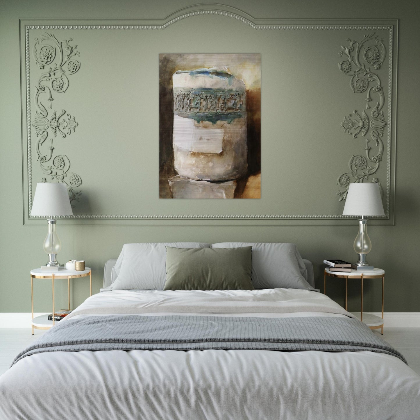 Persian Artifact with Faience Decoration - John Singer Sargent Brushed Aluminum Print - 70x100 cm / 28x40 inches | John Singer Sargent Aluminum Print | John Singer Sargent Prints