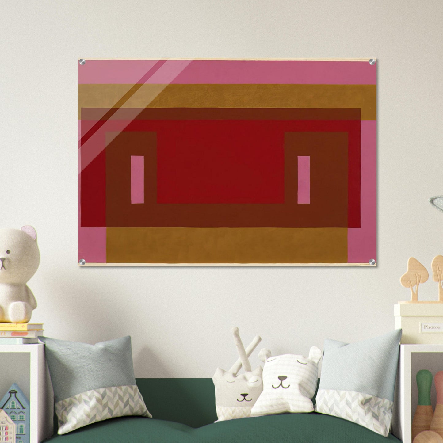 VARIANT ADOBE 1948 1 - Josef Albers Acrylic Print - 70x100 cm / 28x40″ inches | Josef Albers Wall Art | Josef Albers Prints