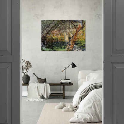 Garden at Vetheuil - claude monet Acrylic Print - 70x100 cm / 28x40″ inches | claude monet Wall Art | claude monet Prints