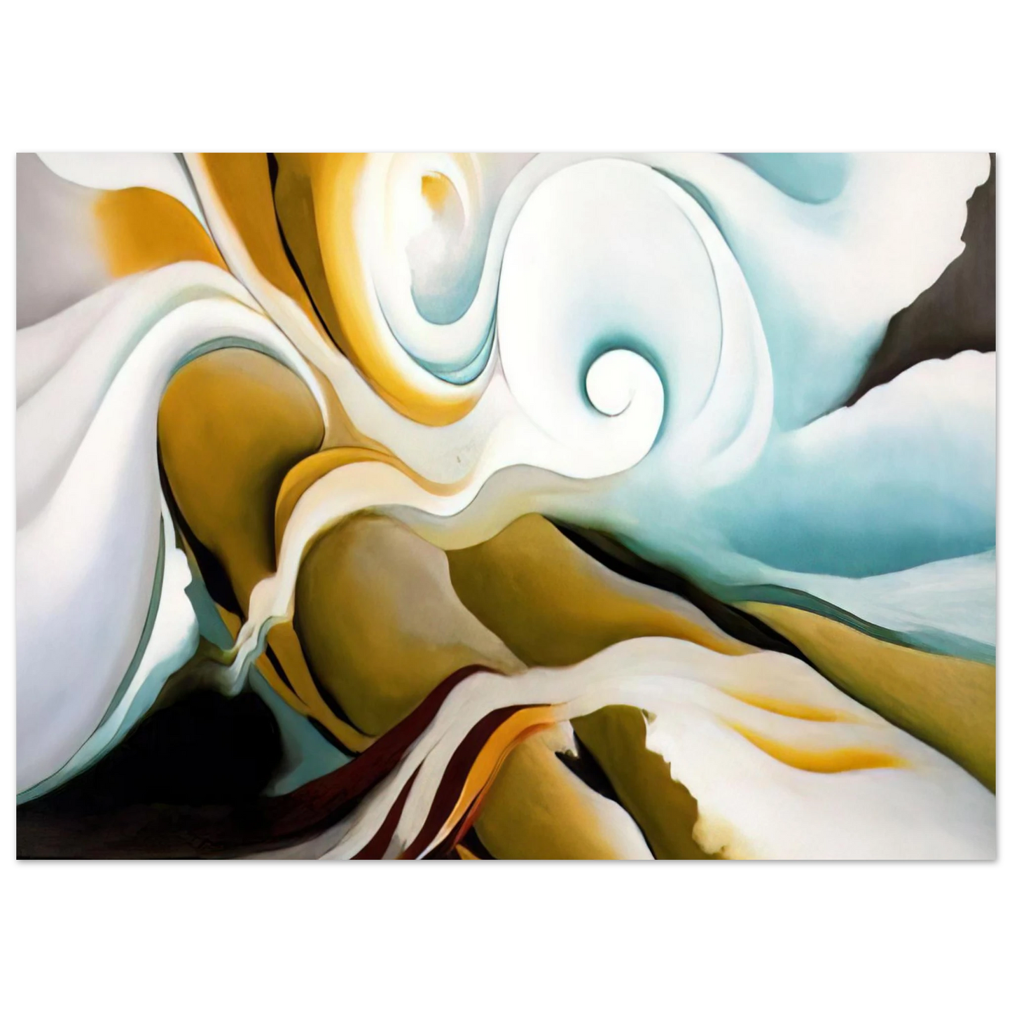 Georgia O'Keeffe - Nature Forms Gasp Fine Art Poster - 40x60 cm / 16x24 inches
