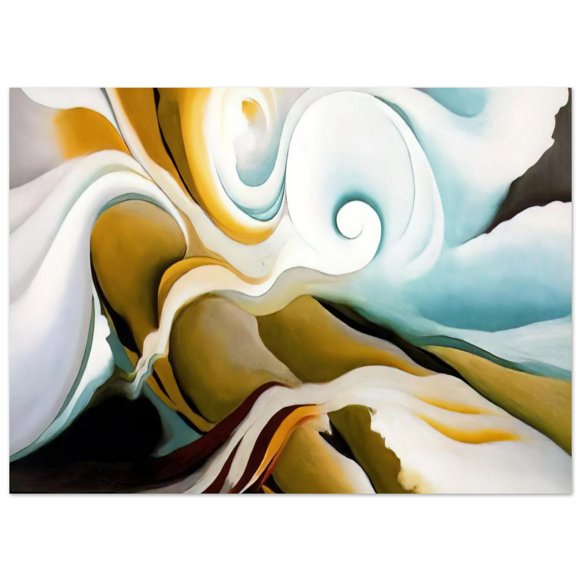 Georgia O'Keeffe - Nature Forms Gasp Fine Art Poster - 40x60 cm / 16x24 inches
