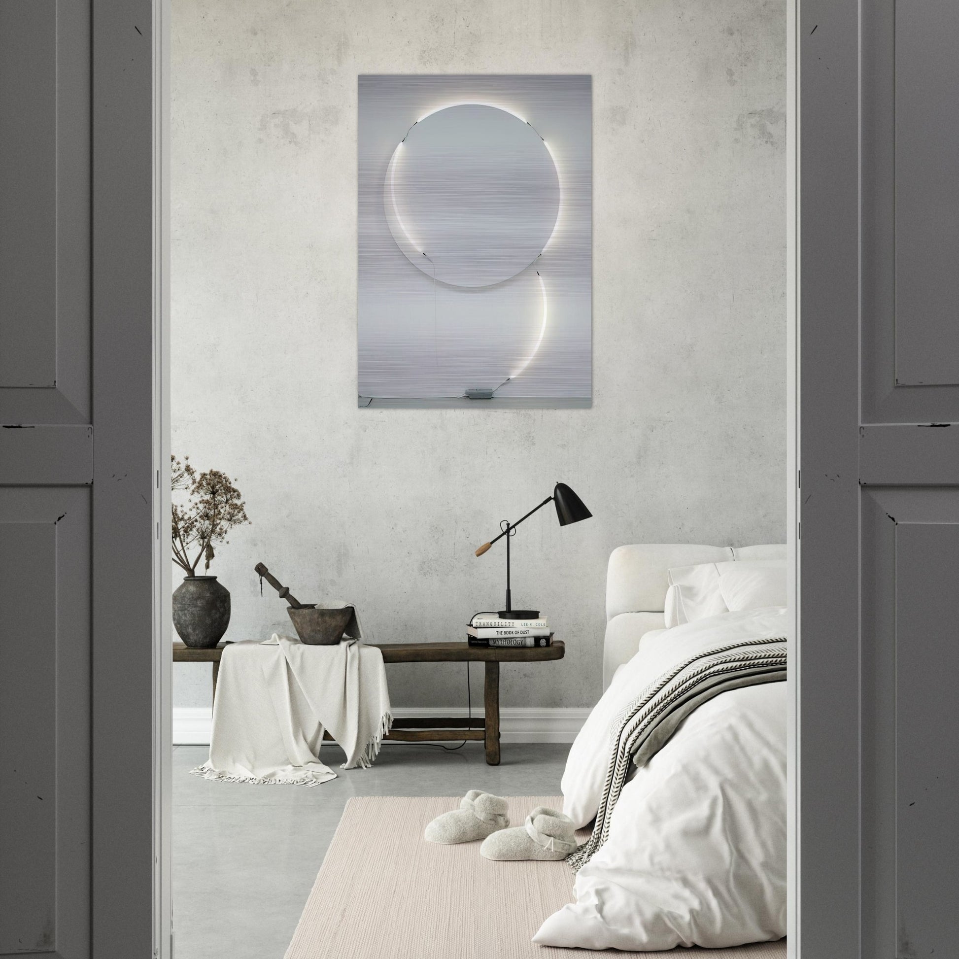 Stall No. 5 - 2005 - Francois Morellet Brushed Aluminum Print - 70x100 cm / 28x40 inches | Francois Morellet Aluminum Print | Francois Morellet Prints