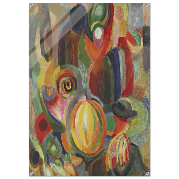 PORTUGUESE MARKET 1915 - Sonia Delaunay Acrylic Print - 70x100 cm / 28x40″ inches