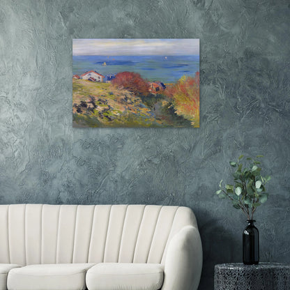 Pourville - claude monet Brushed Aluminum Print - 70x100 cm / 28x40 inches | claude monet Aluminum Print | claude monet Prints