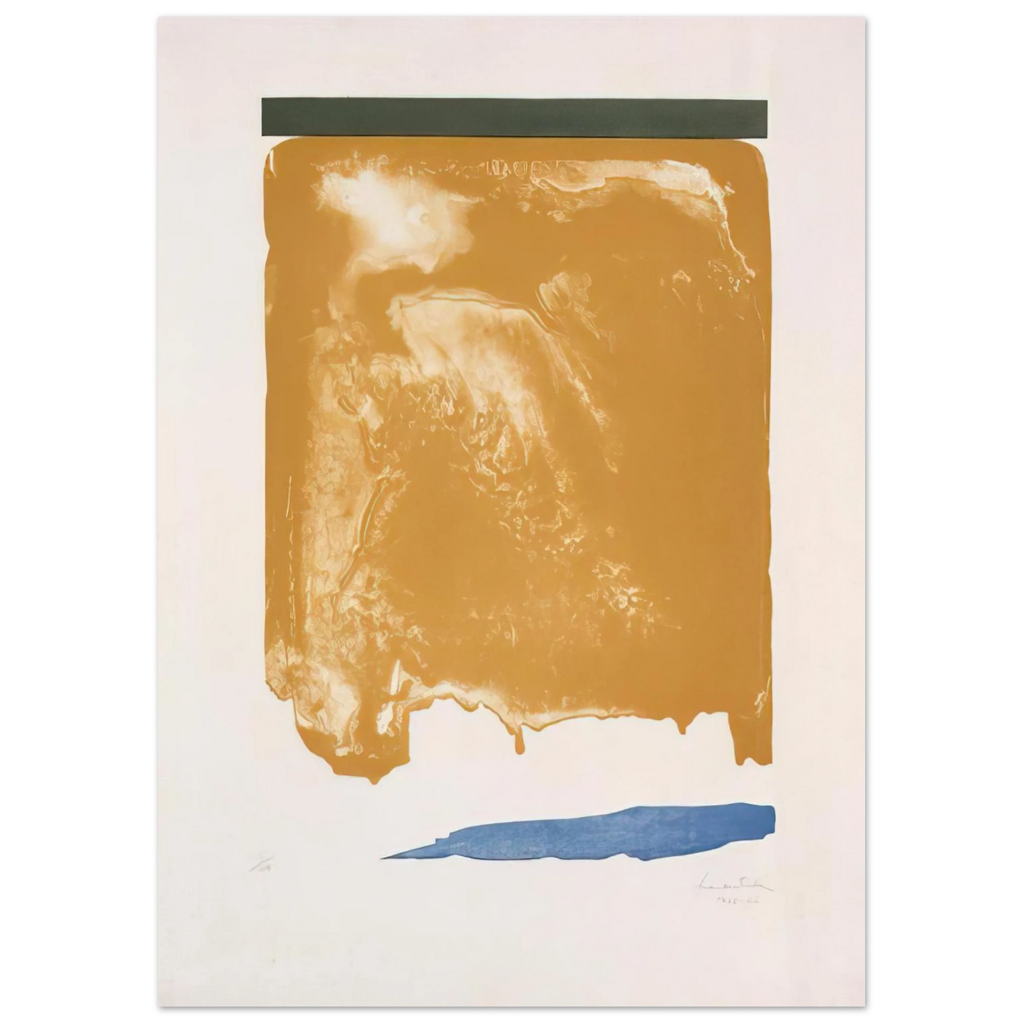 Helen Frankenthaler - Persian Garden - 1966 Wall art - A2 (42 x 59.4  cm) - Premium Wooden Framed Poster With Fine Art Paper - Wood frame