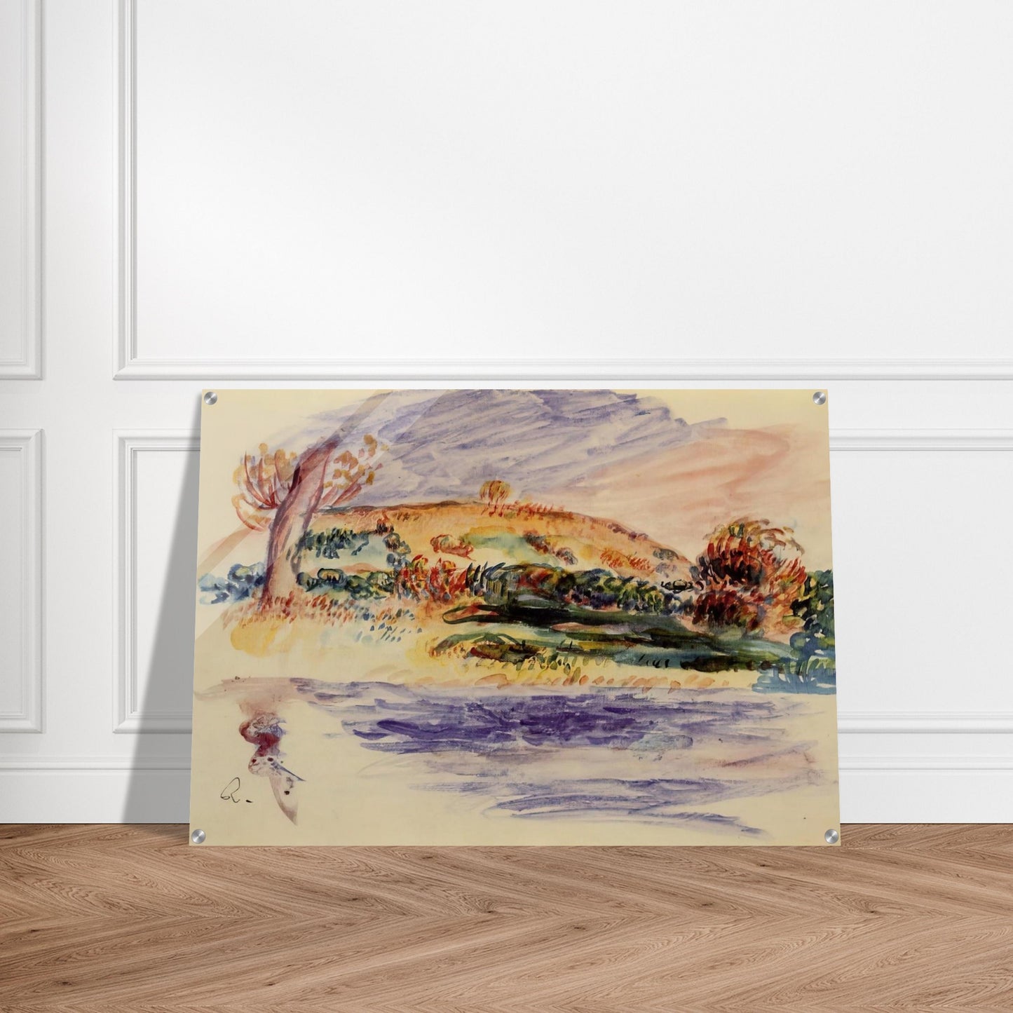 Landscape - Pierre-Auguste Renoir Acrylic Print - 70x100 cm / 28x40″ inches