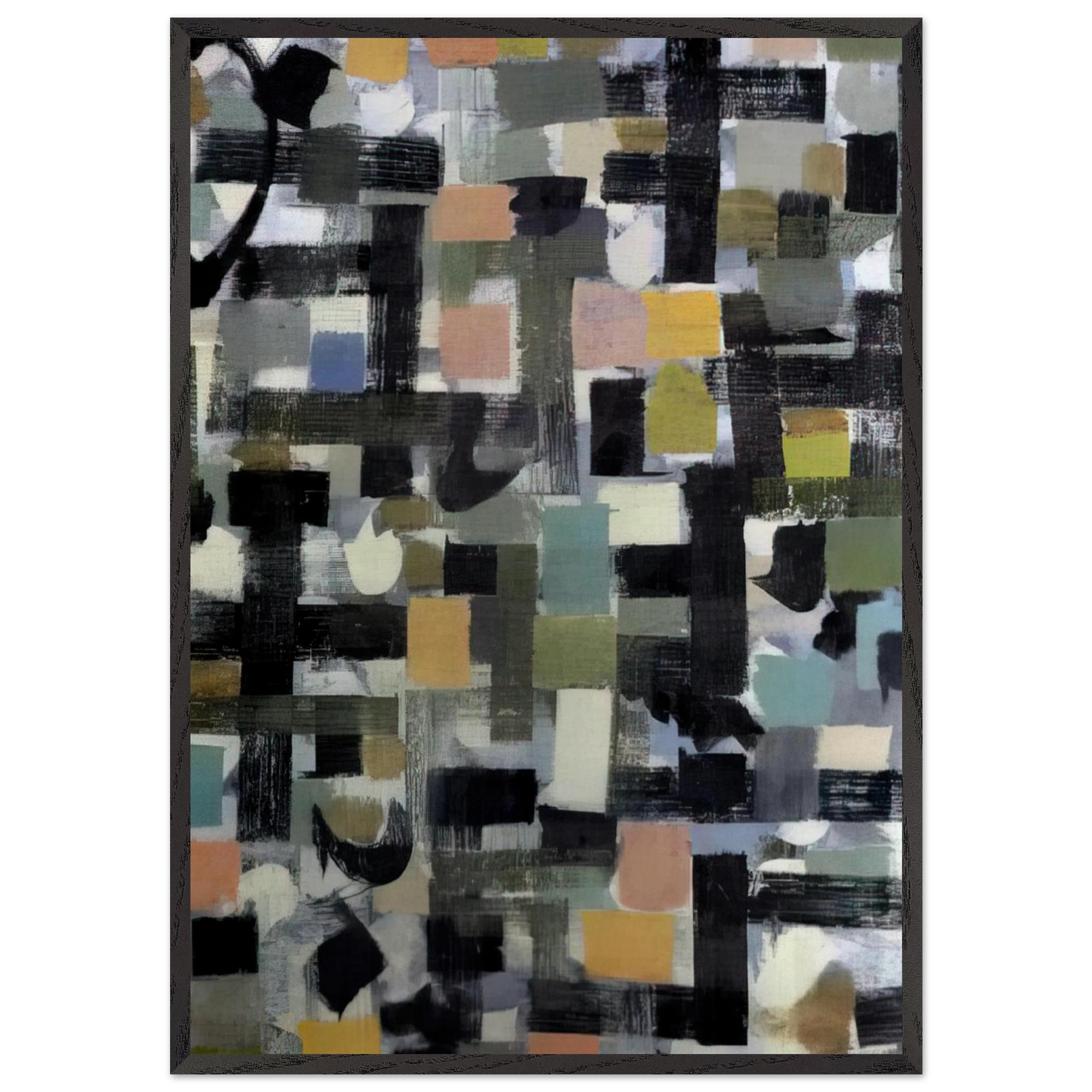 Number 13 - 1952 - Bradley Walker Tomlin Framed Art Print – Black Wooden Frame - Default Title - -Framed Art Print