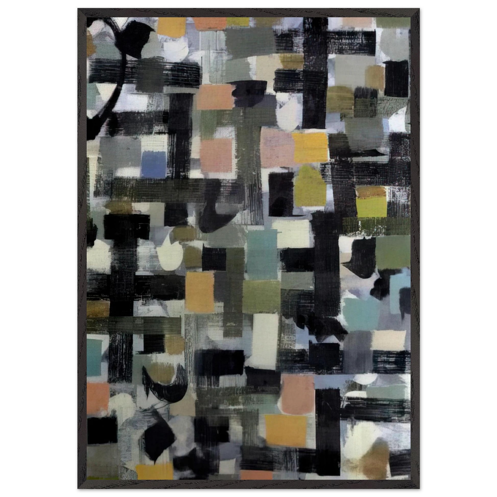 Number 13 - 1952 - Bradley Walker Tomlin Framed Art Print – Black Wooden Frame - Default Title - -Framed Art Print