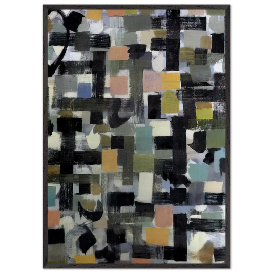 Number 13 - 1952 - Bradley Walker Tomlin Framed Art Print – Black Wooden Frame - Default Title - -Framed Art Print