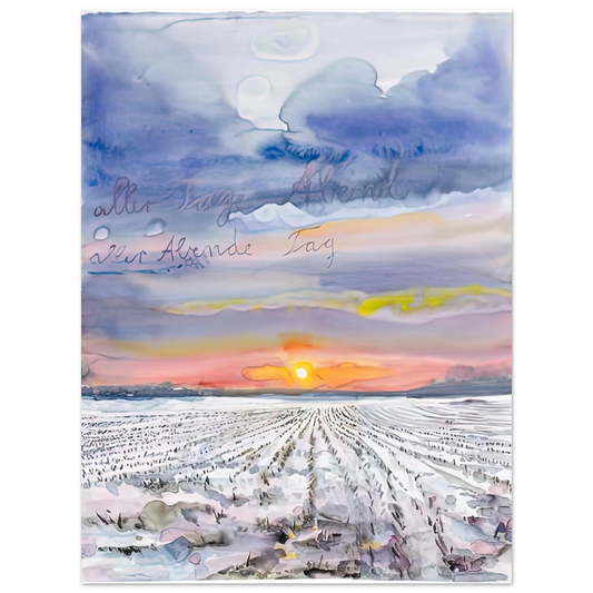 Anselm Kiefer - THE EVENING OF ALL DAYS THE DAY OF ALL EVENINGS 2014 0 Fine Art Poster - Default Title