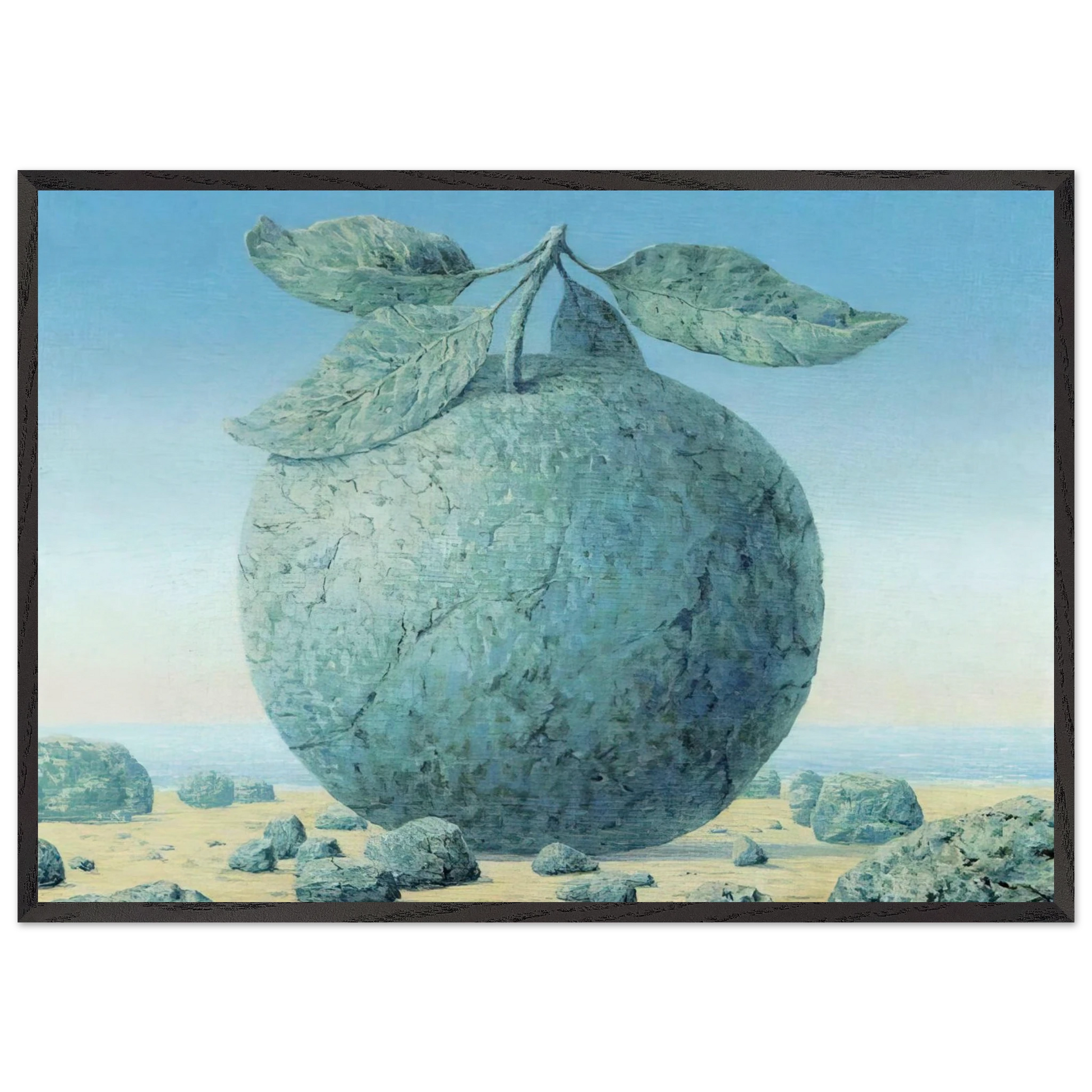 THE GREAT TABLE 1963 - Rene Magritte Framed Art Print – Black Wooden Frame - Default Title - -Framed Art Print