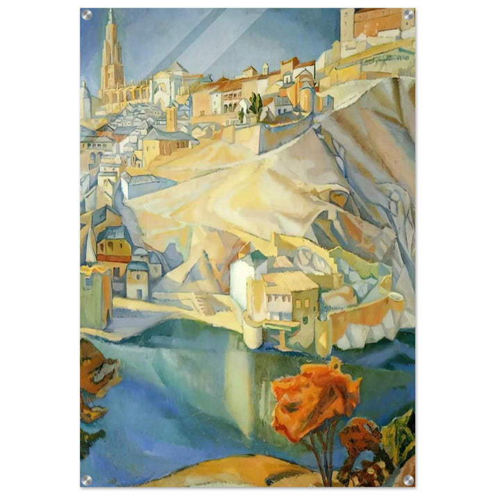 VIEW OF TOLEDO 1912 - Diego Rivera Acrylic Print - 70x100 cm / 28x40″ inches | Diego Rivera Wall Art | Diego Rivera Prints