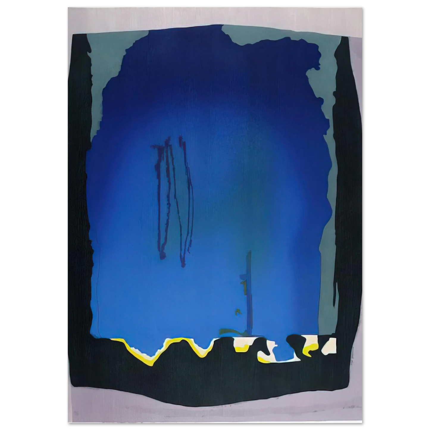 Helen Frankenthaler - Freefall - 1992 Wall art - 13x18 cm / 5x7 inches - Fine Art Poster - -