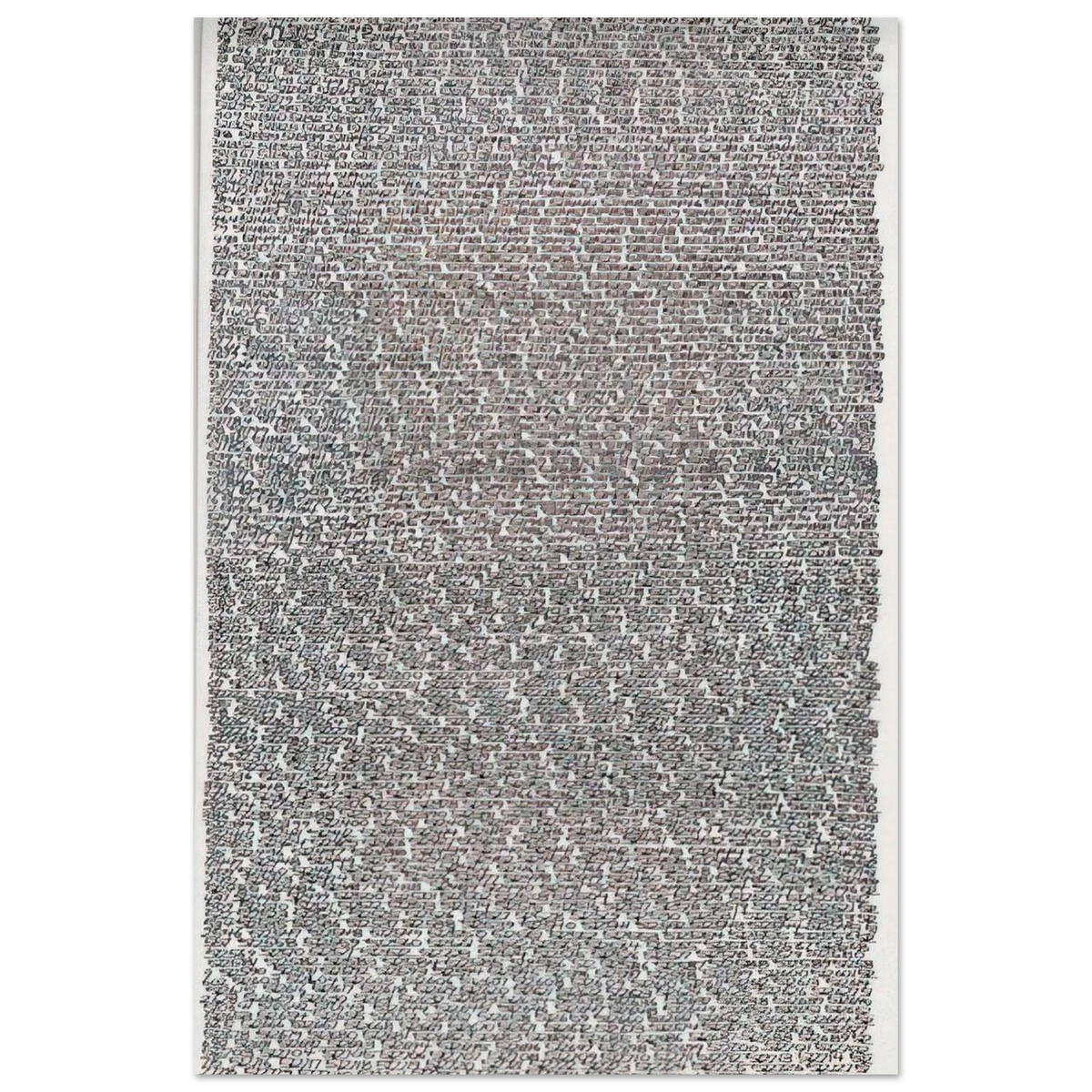 19651 - ∞, Detail 511130-512739 - Conceptual Art - Roman Opalka Art Prints - 100x150 cm / 40x60″ inches | Roman Opalka Poster | Roman Opalka Prints