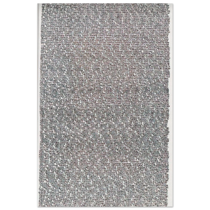19651 - ∞, Detail 511130-512739 - Conceptual Art - Roman Opalka Art Prints - 100x150 cm / 40x60″ inches | Roman Opalka Poster | Roman Opalka Prints