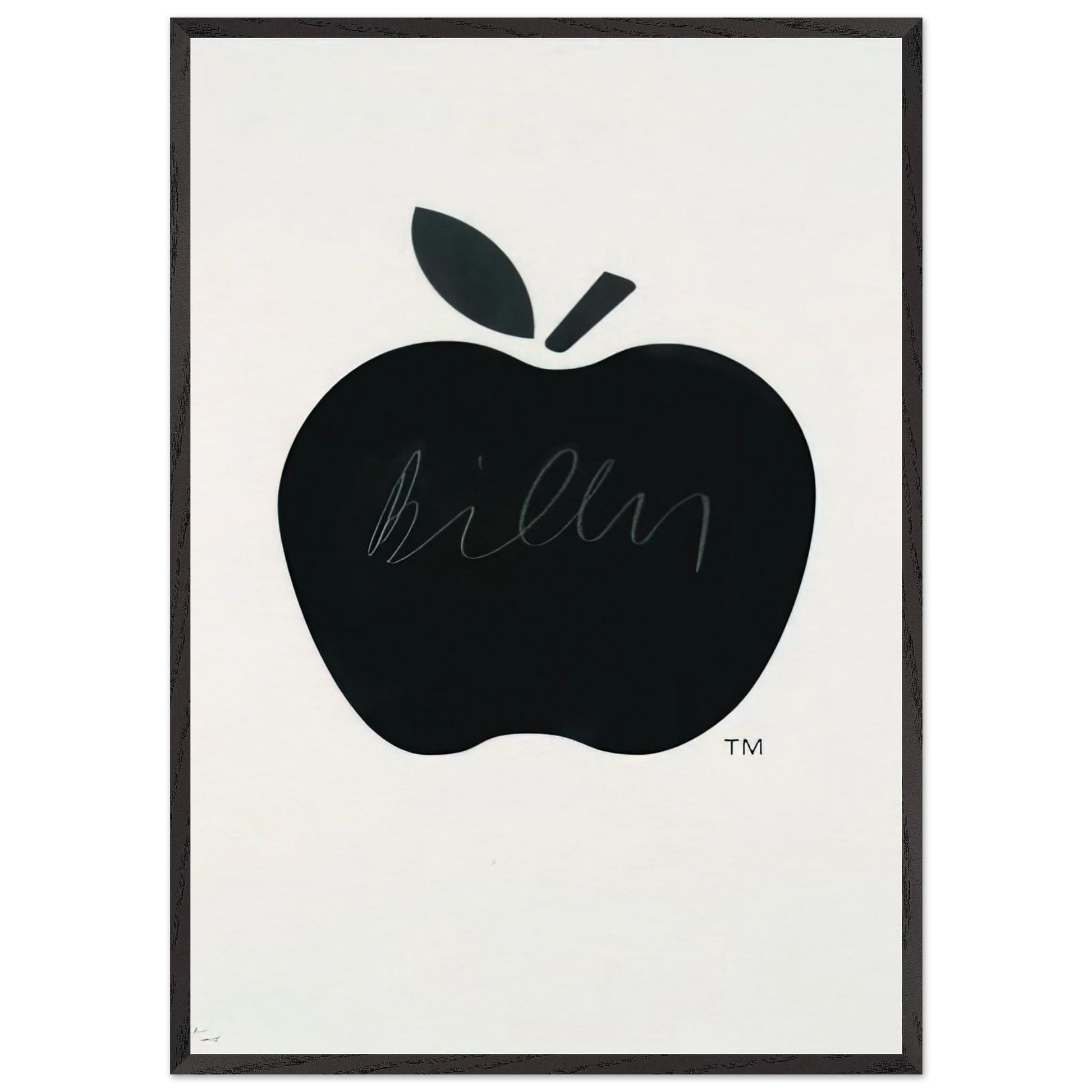 Billy Apple TM - Pop Art - Billy Apple Framed Art Print – Black Wooden Frame - Default Title - -Framed Art Print