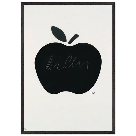 Billy Apple TM - Pop Art - Billy Apple Framed Art Print – Black Wooden Frame - Default Title - -Framed Art Print