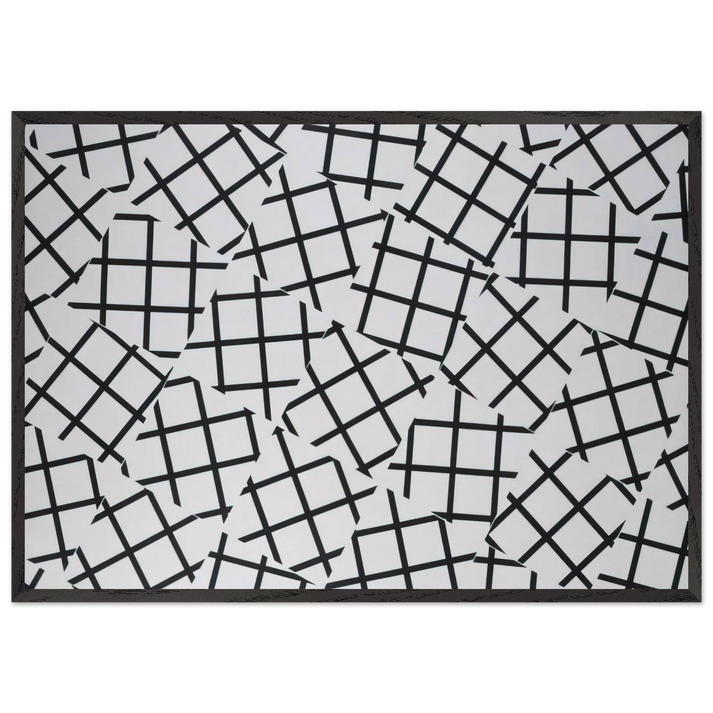 Untitled - 1972 N6 - Jeremy Moon 70x100 cm / 28x40 inches Framed Art Print – Black Wooden Frame