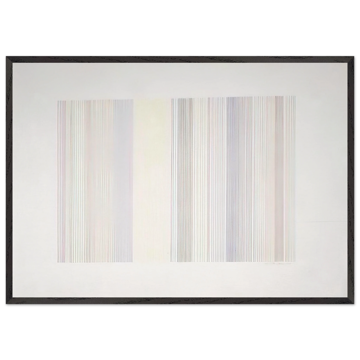 Cold Turkey - 1973 - Gene Davis Framed Art Print – Black Wooden Frame - Default Title - -Framed Art Print