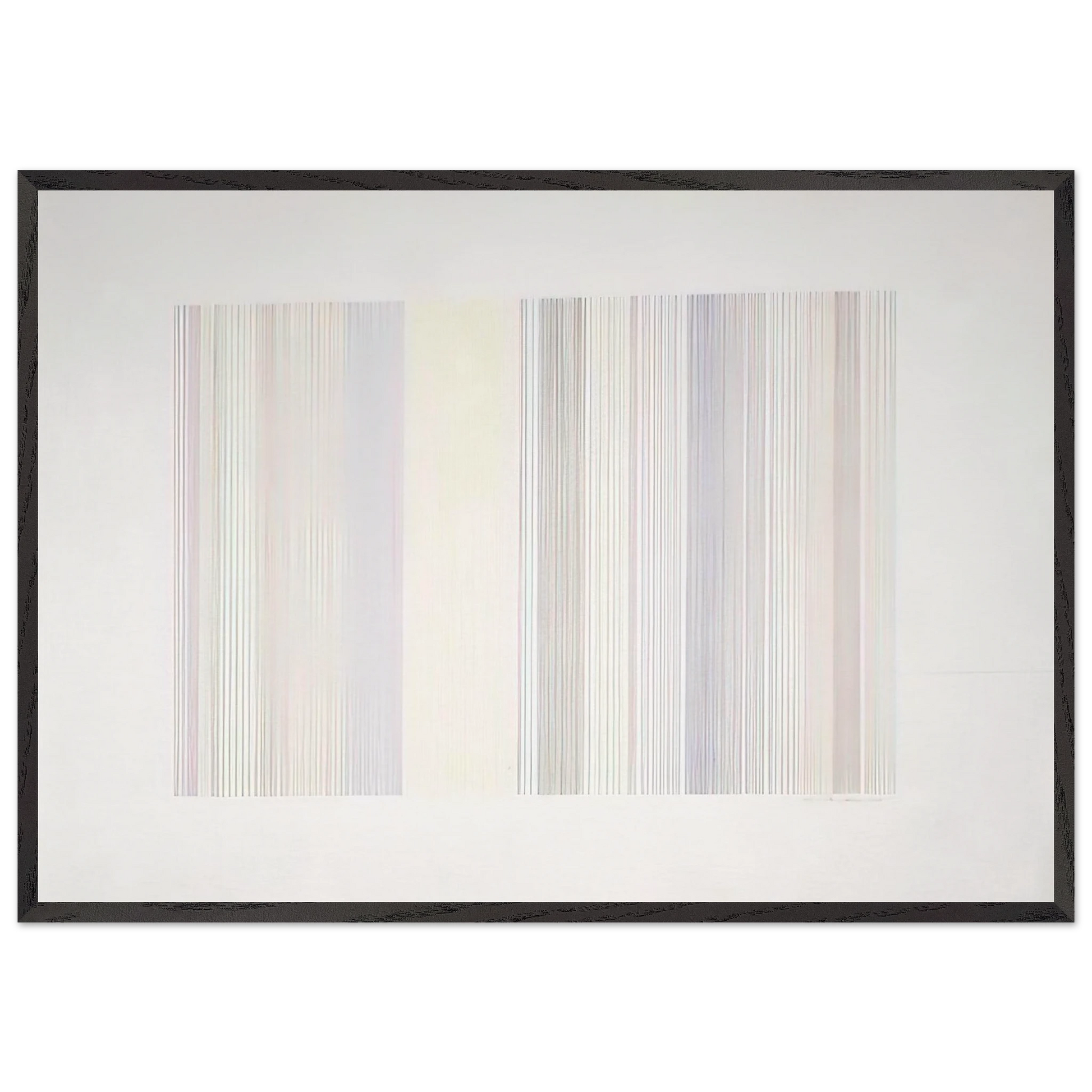 Cold Turkey - 1973 - Gene Davis Framed Art Print – Black Wooden Frame - Default Title - -Framed Art Print