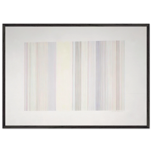 Cold Turkey - 1973 - Gene Davis Framed Art Print – Black Wooden Frame - Default Title - -Framed Art Print