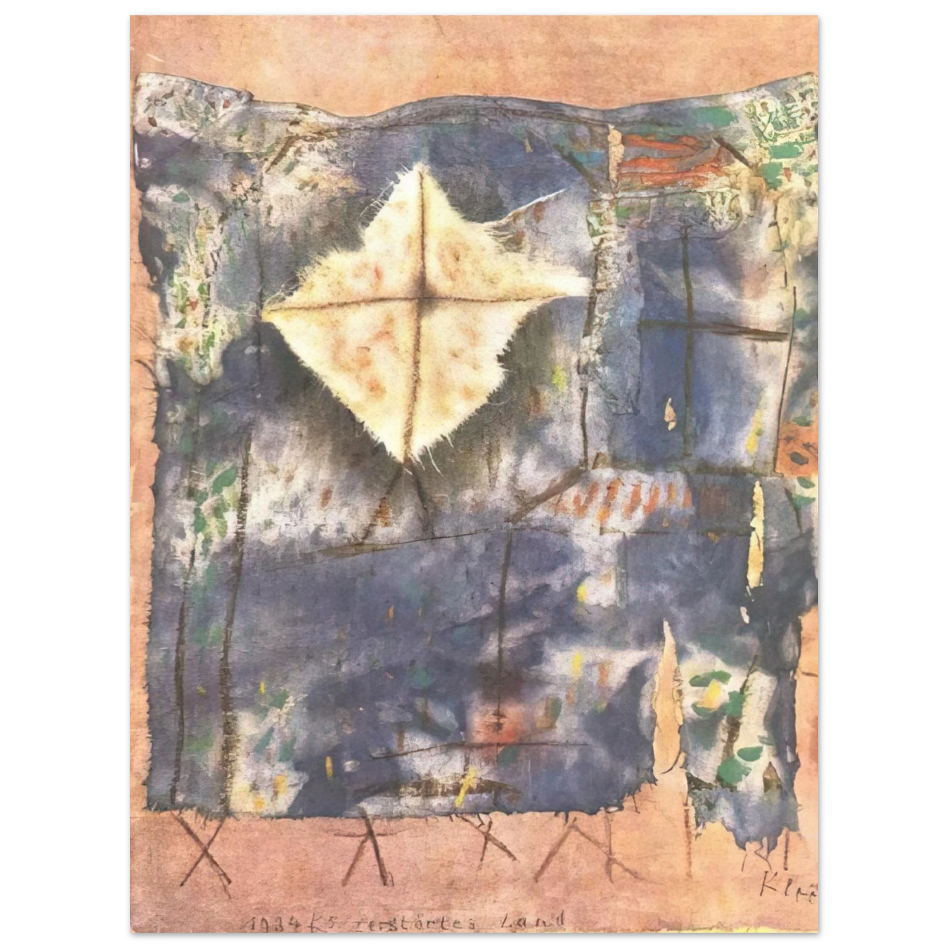 Paul Klee - RAVAGED LAND 1921 Fine Art Poster - Default Title