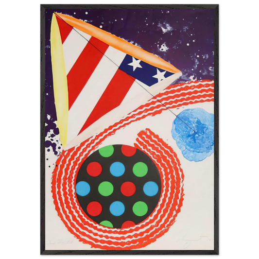 A Free for All - James Rosenquist Framed Art Print – Black Wooden Frame - Default Title - -Framed Art Print