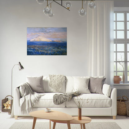 Mount Hood - Childe Hassam Brushed Aluminum Print - 70x100 cm / 28x40 inches | Childe Hassam Aluminum Print | Childe Hassam Prints
