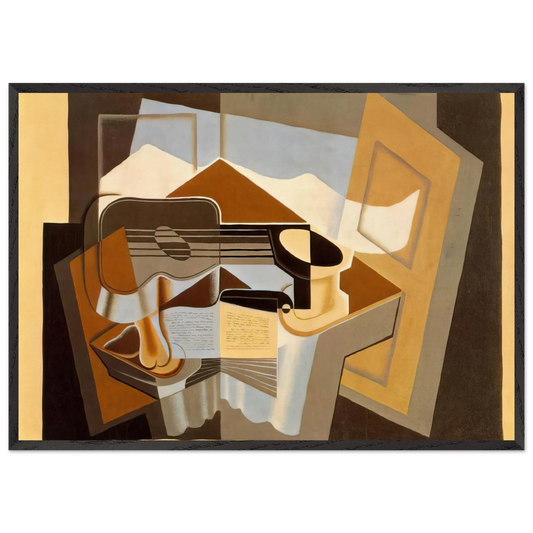 THE MOUNTAIN LE CANIGOU 1921 - Juan Gris Framed Art Print – Black Wooden Frame - Default Title - -Framed Art Print