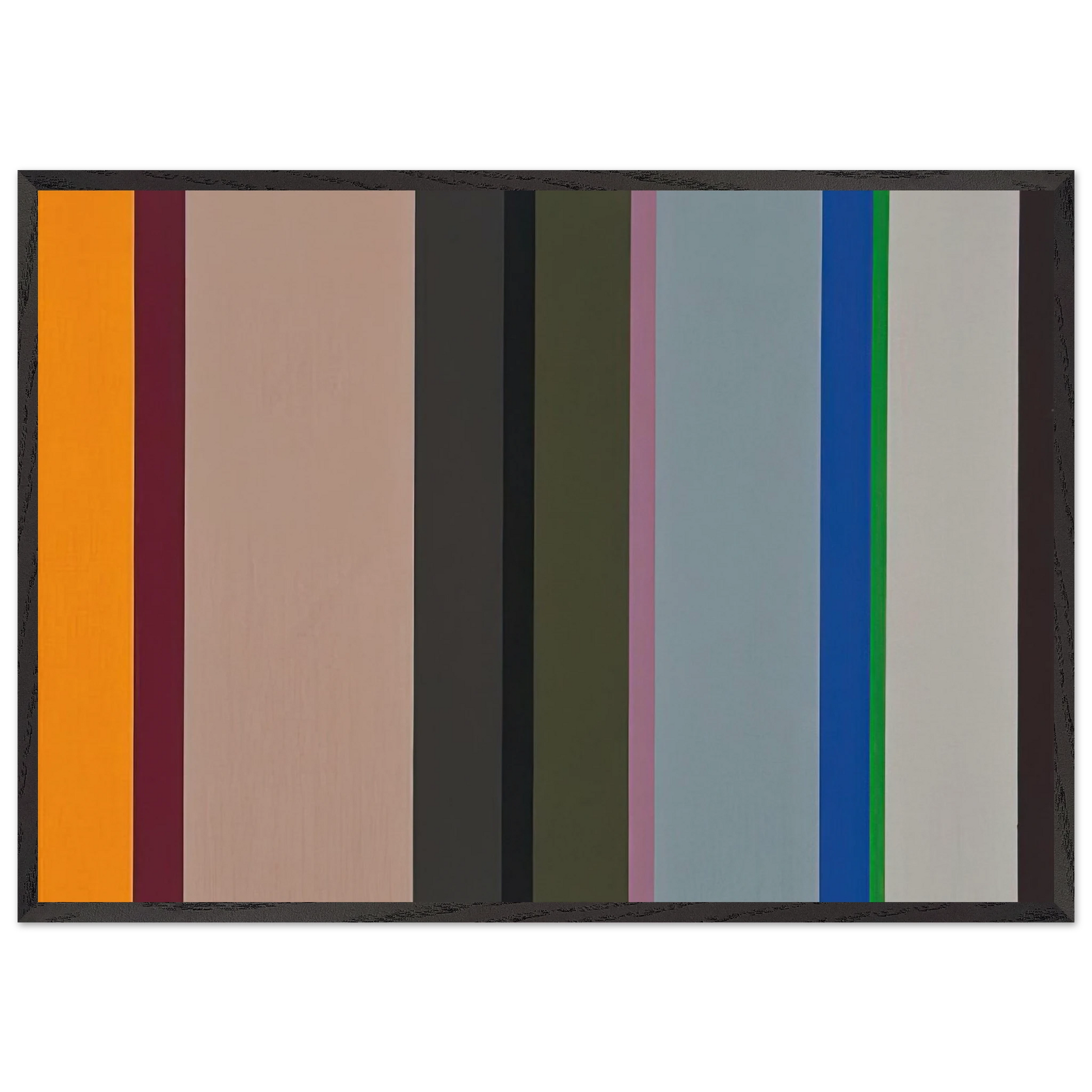 VS - 1960 - Karl Benjamin Framed Art Print – Black Wooden Frame - Default Title - -Framed Art Print