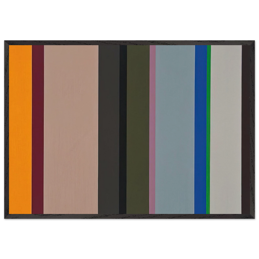 VS - 1960 - Karl Benjamin Framed Art Print – Black Wooden Frame - Default Title - -Framed Art Print