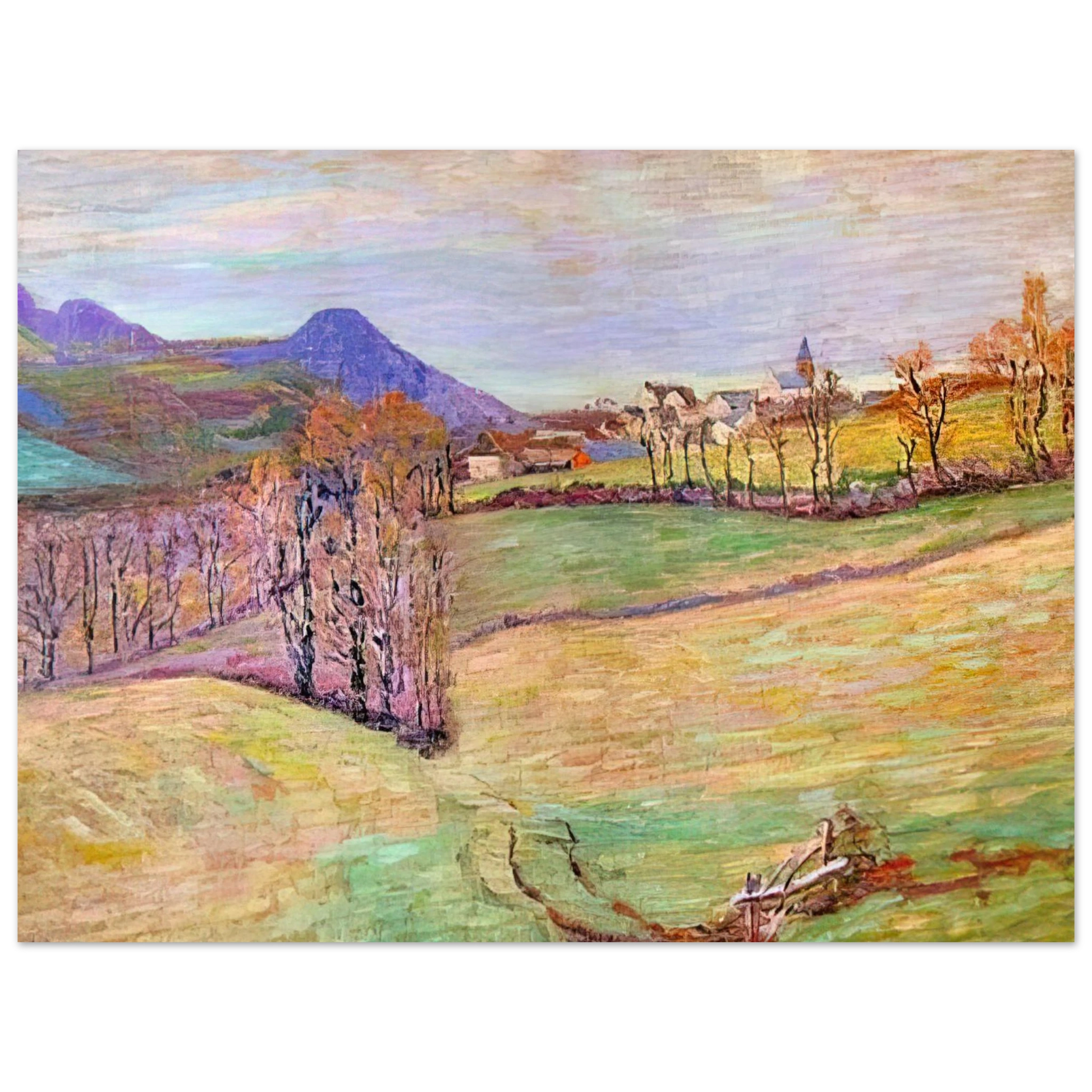 Armand Guillaumin - View of Saint-Sauves Fine Art Poster - Default Title